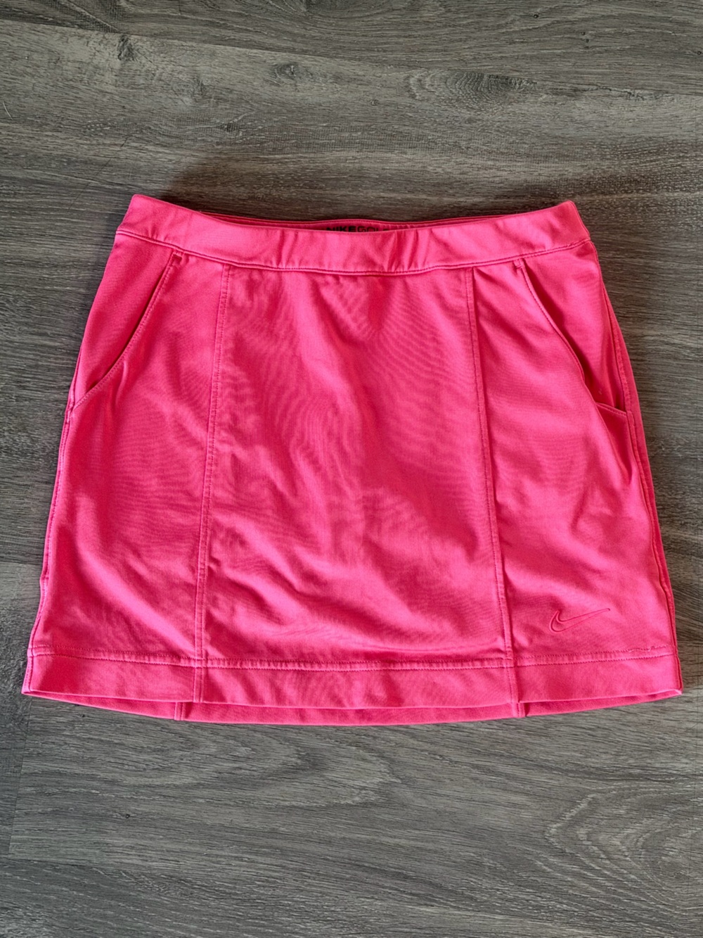 Nike Golf Skirt Pink Dri-Fit Athletic Tennis Skirt Pockets Size Small